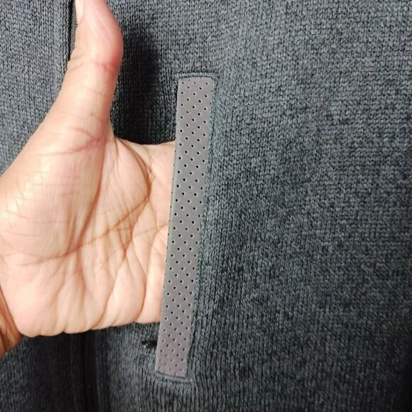 Adidas Climalite Run Hoodie Jacket Mens Full-Zip With Pockets Charcoal Large - Picture 6 of 16